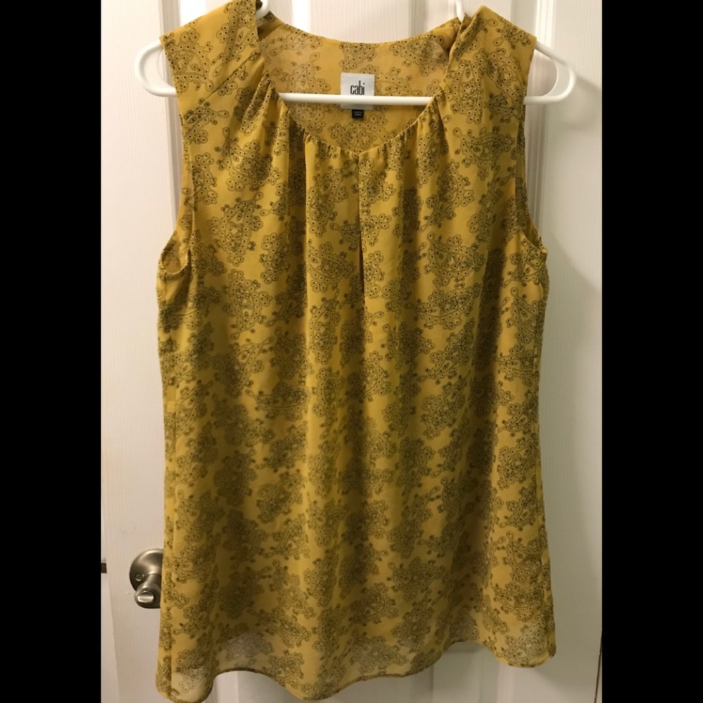 CAbi Paisley Blouse Small